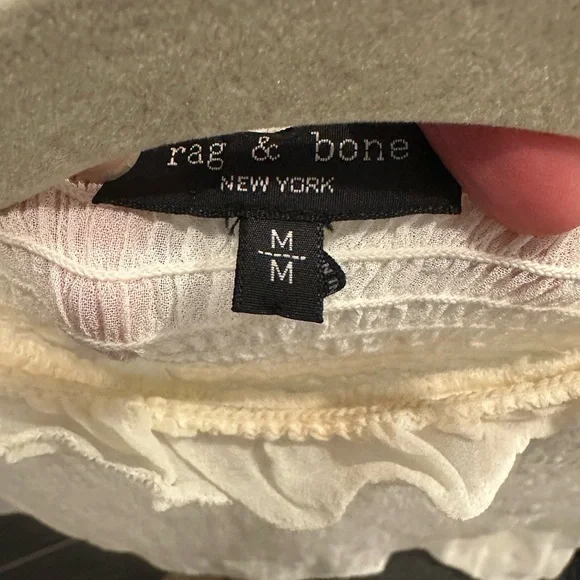 Rag & Bone Kayden Smocked Ruffled Blouse - Picture 6 of 7